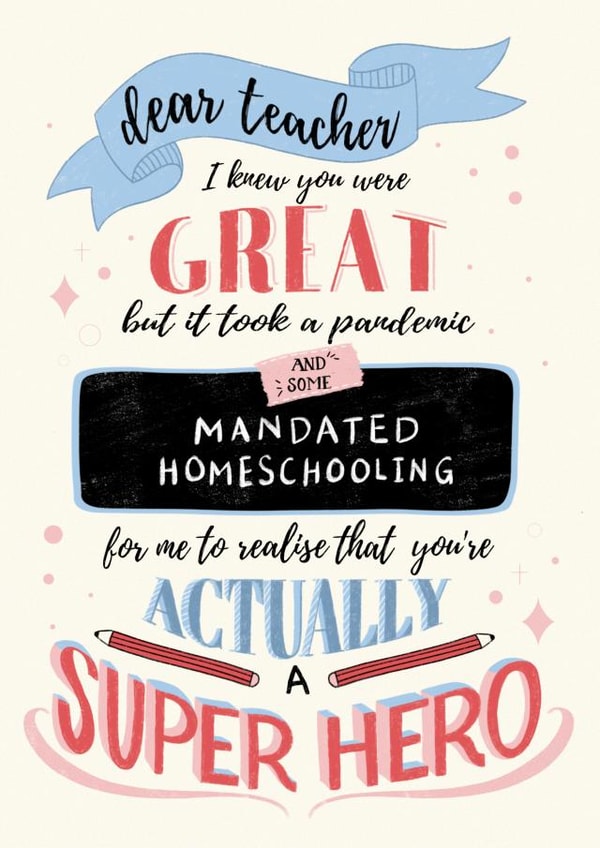 teacher super Thank You Card 42555 created by Michelle Robyn