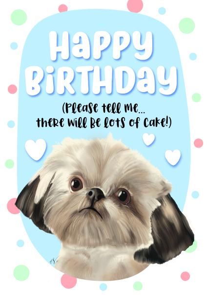 Cute Poster Picture Print Sizes A5 to A0 **FREE DELIVERY** SHIH TZU PUPPY DOG
