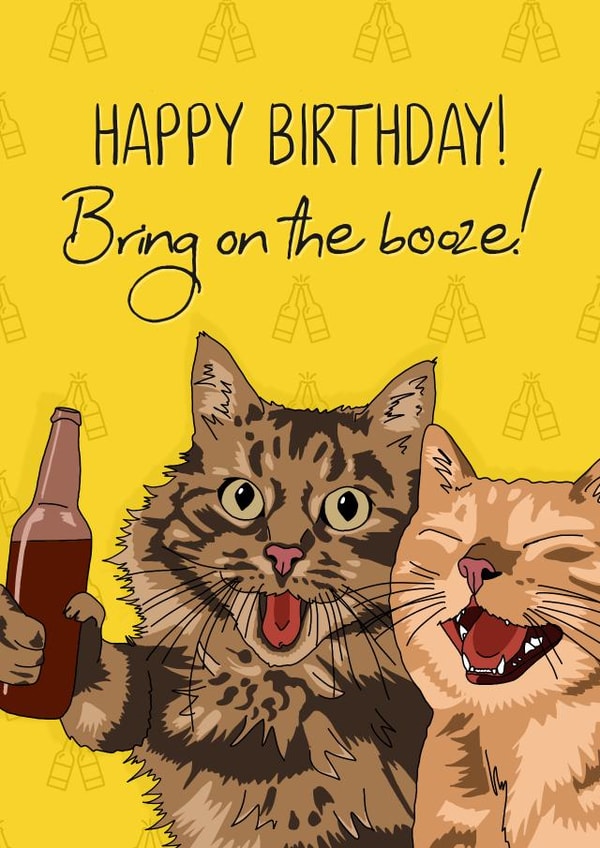 cats birthday Birthday Card 11765 created by Evie Garnett Designs
