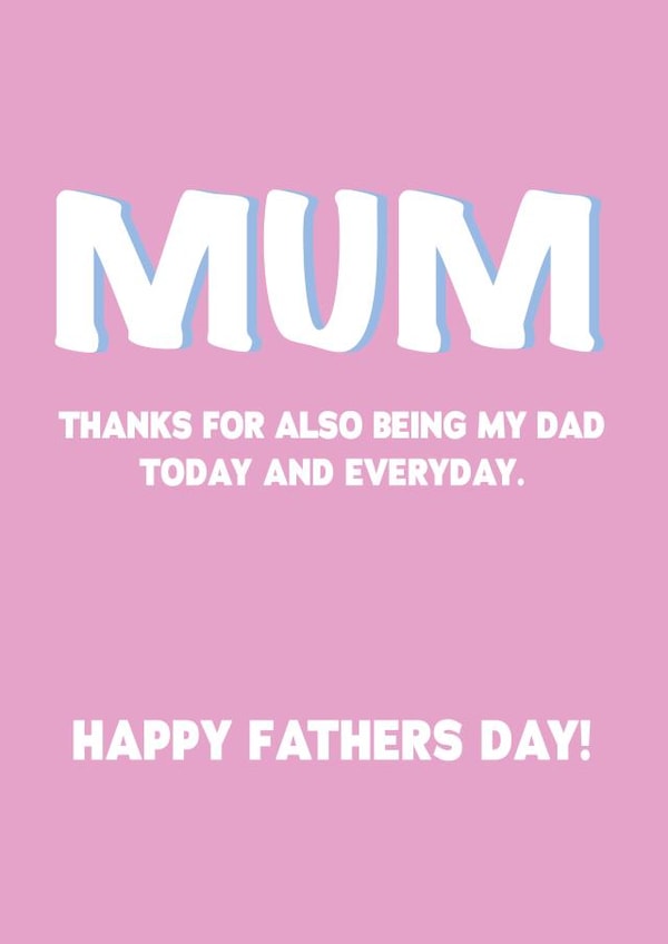 Mum adult Father's Day Card 19056 created by Amysimplycreates