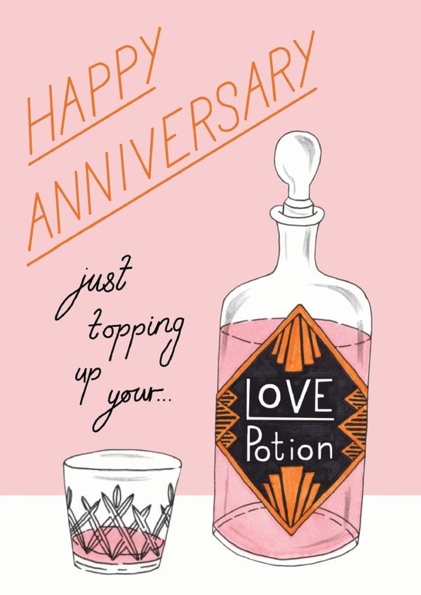 love potion Anniversary Card 18882 created by Jacqueline Colley