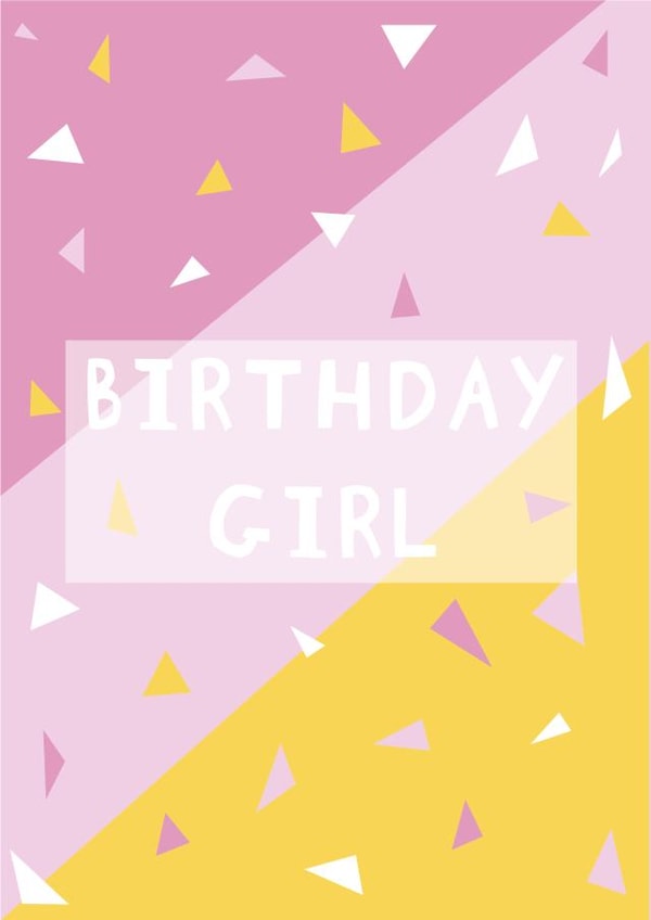 girl confetti Birthday Card 16139 created by Creative Gemz