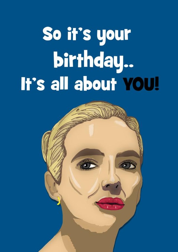 villanelle Eve Birthday Card 15153 created by Stephanie Scala