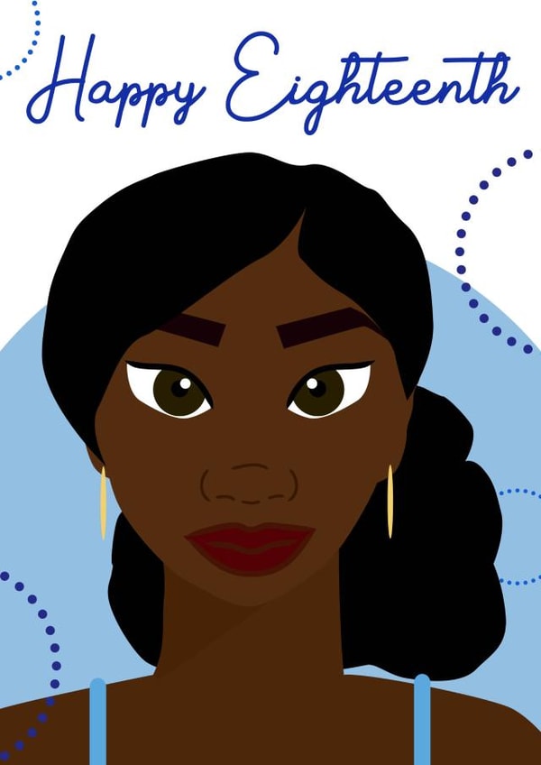 18th eighteenth Birthday Card 19074 created by Leanne Creative