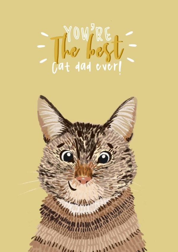 from the cat best Father's Day Card 42498 created by Lily and Daisy