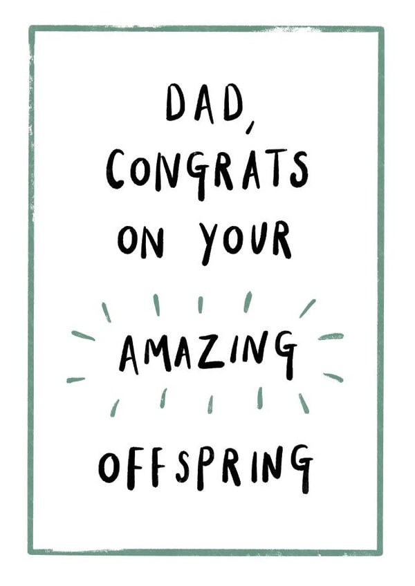 dad congrats Father's Day Card 42732 created by Ellie Ward