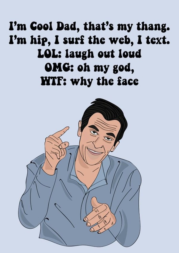 Phil Dunphy from Modern Family card created by Eat the Moon