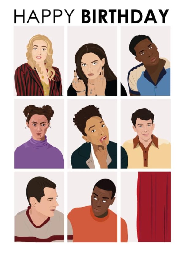 sex education maeve Birthday Card 17472 created by TEA Designs