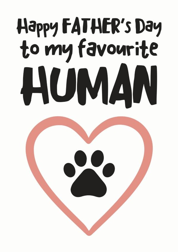 favourite human Father's Day Card 4820 created by Hello Fridays Studio