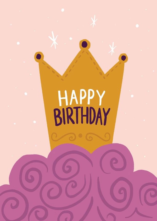 queen crown Birthday Card 18553 created by Rock Paper Scissors