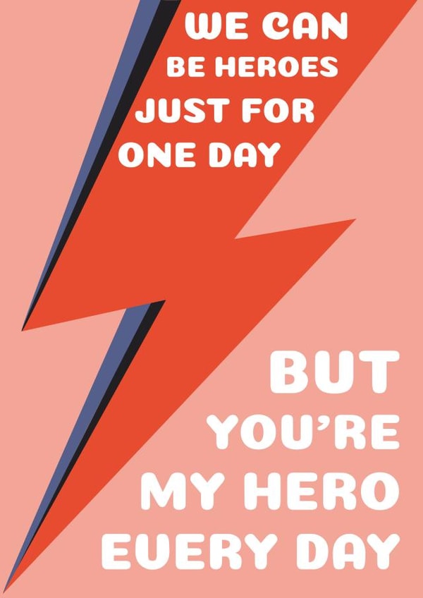 hero just for one day Father's Day Card 18137 created by JT Design