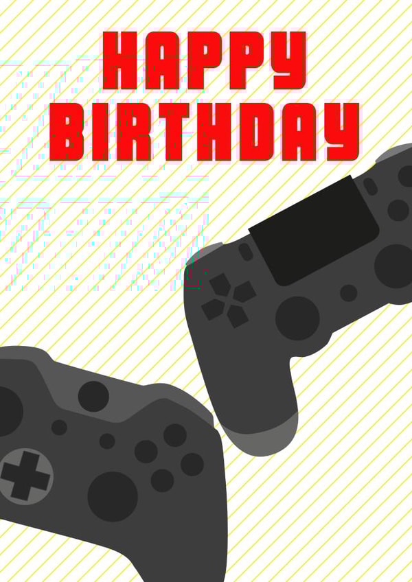 Gamer Birthday Card created by Moonlight Designs
