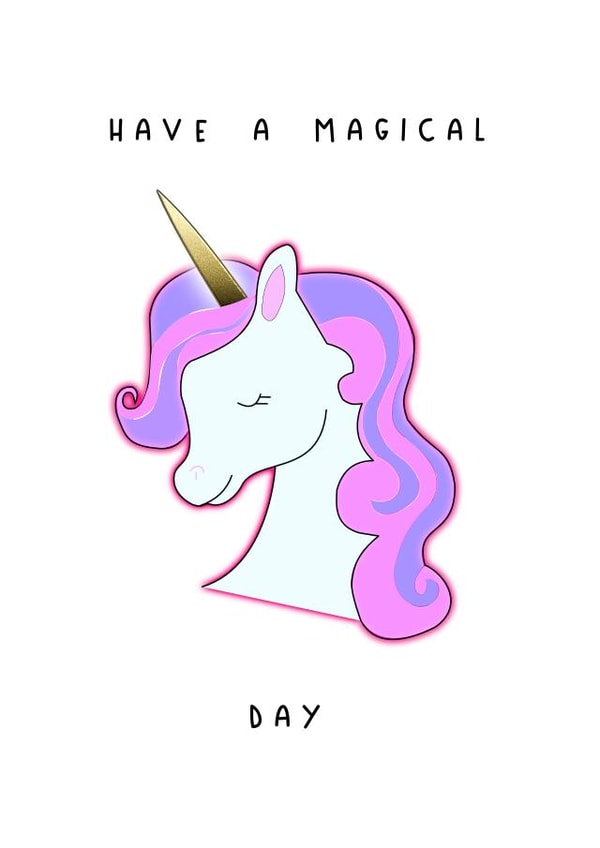 magical unicorn Birthday Card 18900 created by LSdesign