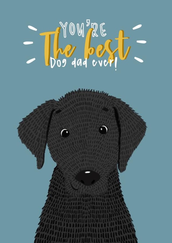 Lab black lab Father's Day Card 42499 created by Lily and Daisy