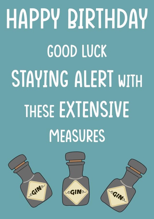 stay alert Birthday Card 43789 created by Butlin Designs