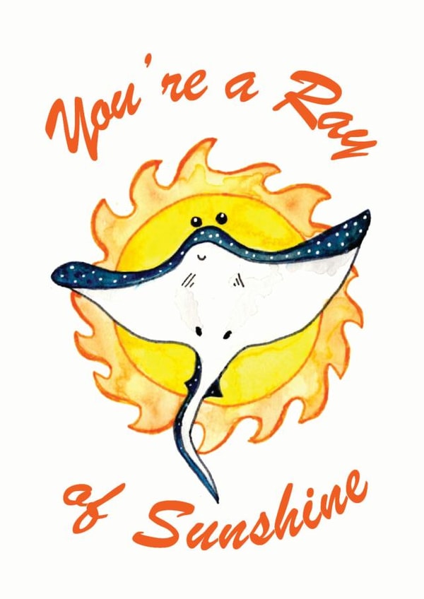 sunshine ray of sunshine Just because Card 19148 created by PunderWater Designs