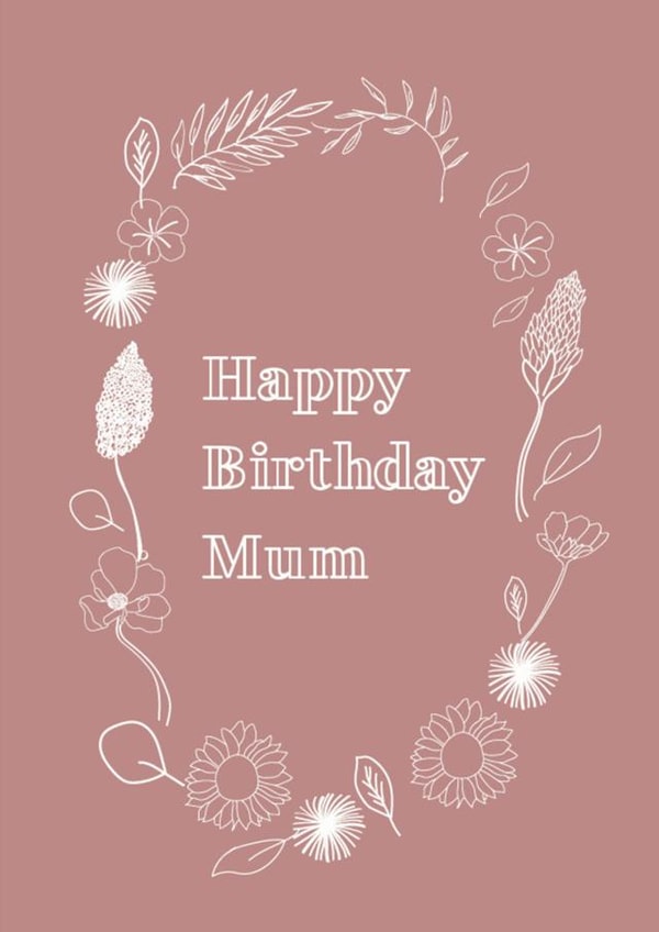 simple mum Birthday Card 15082 created by Emma Keight