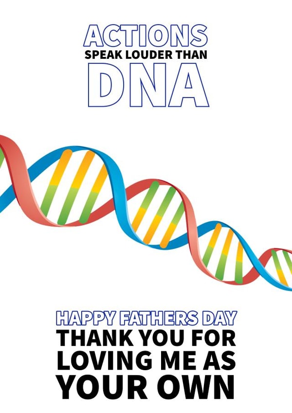 stepdad dna Father's Day Card 43881 created by Wishabells Designs