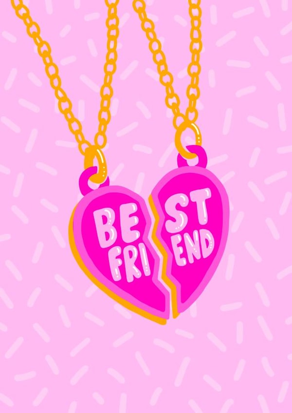 Best friend bestie Birthday Card 19155 created by SAUCY PUPS