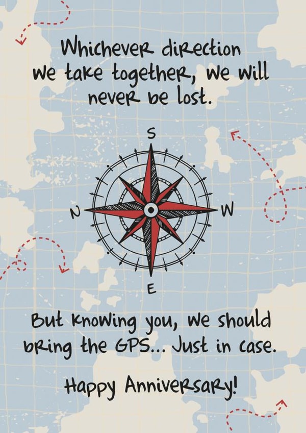 Adventure together anniversary card created by Crazed Creative