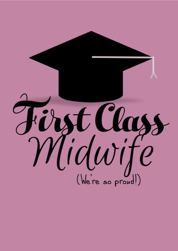 student midwife midwife Graduation Card 19235 created by Leah Laughs
