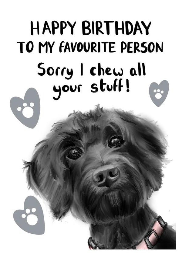 chew stuff Birthday Card 10239 created by picsandsquiggles