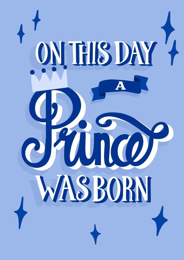 prince was Birthday Card 18267 created by Fab Bab