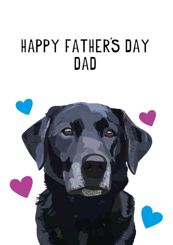 labrador from the dog Father's Day Card 17138 created by Rebecca Enos 