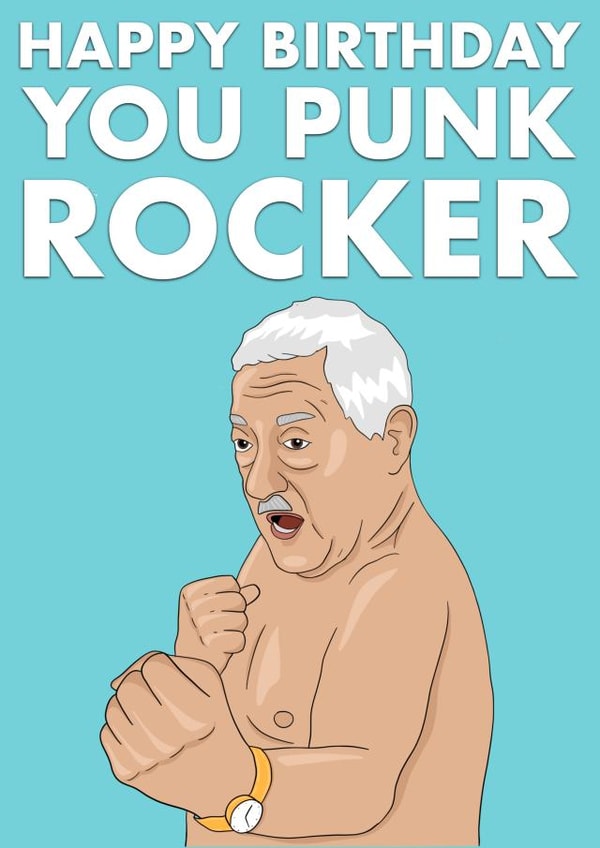 Friday night dinner mr morris Birthday Card 19243 created by AMS Graphics