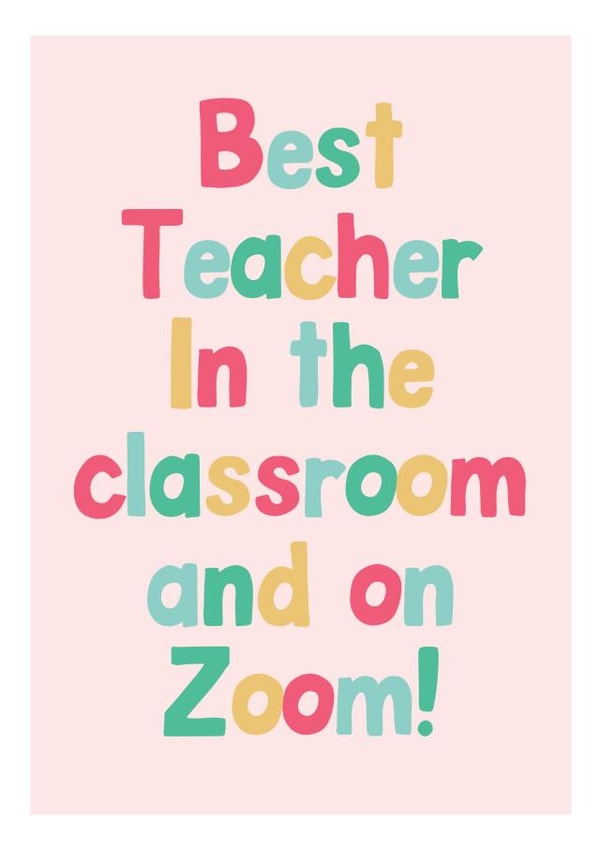 classroom zoom Thank You Card 41111 created by Rachel J Designs