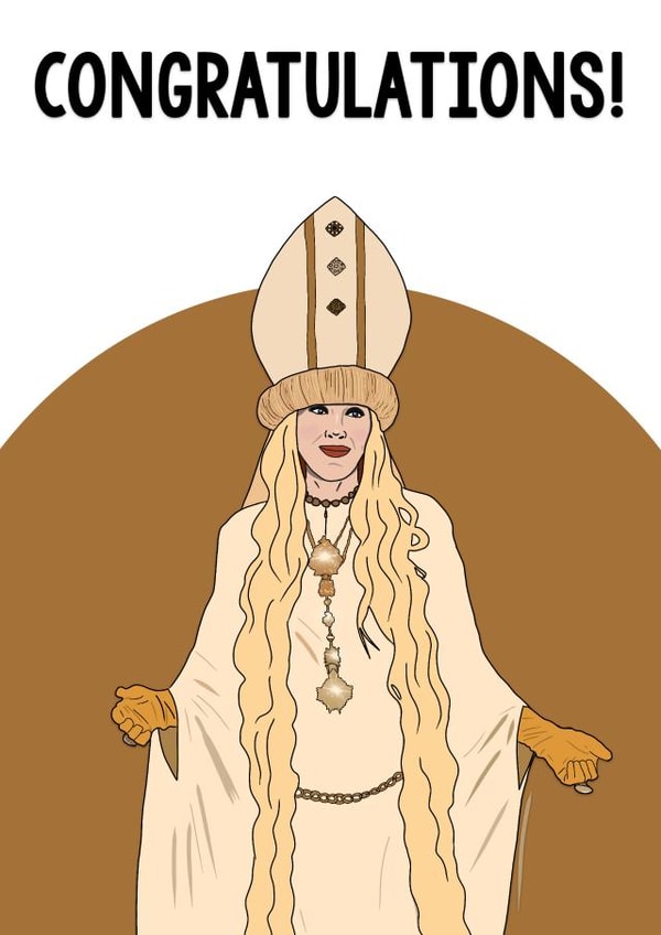 Congratulations - Schitt's Creek wedding card created by Pink + Pip