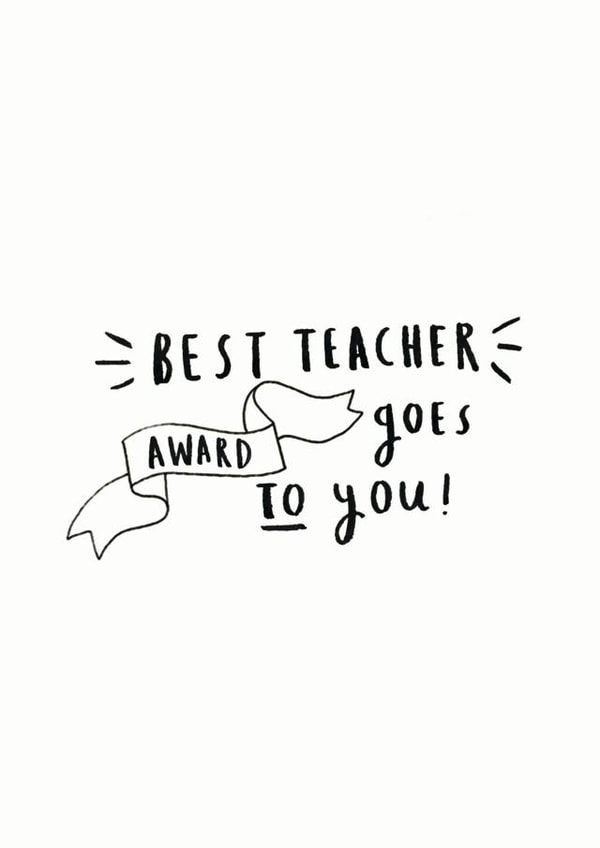 best teacher Thank You Card 14669 created by Ellie Ellie