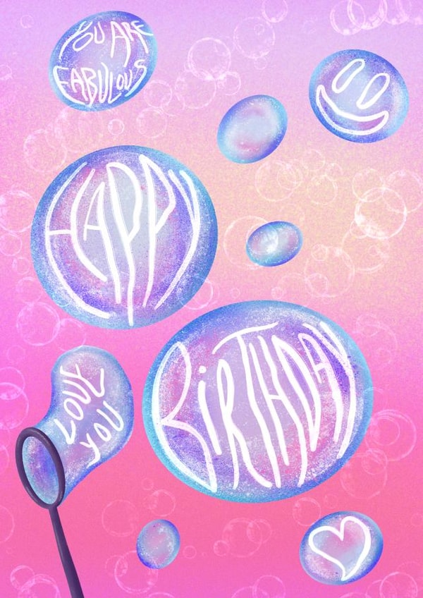 Happy Birthday Card 43056 created by Alícia Abe