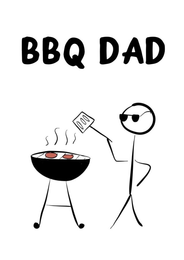 bbq dad fathers day Card 43939 created by 16 by Sophie