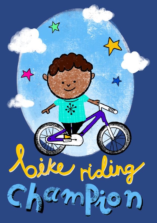 champion bike Just because Card 16591 created by Amy Chadney