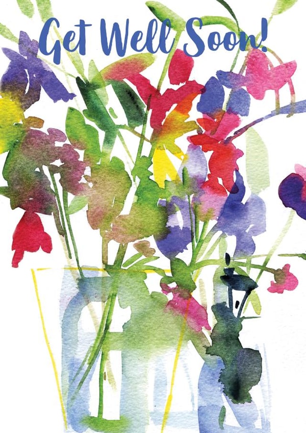get well soon flowers Get Well Card 7162 created by Diana Fegredo