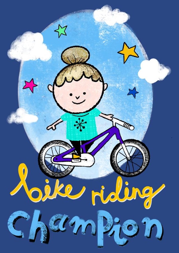 bike cycle Just because Card 16592 created by Amy Chadney