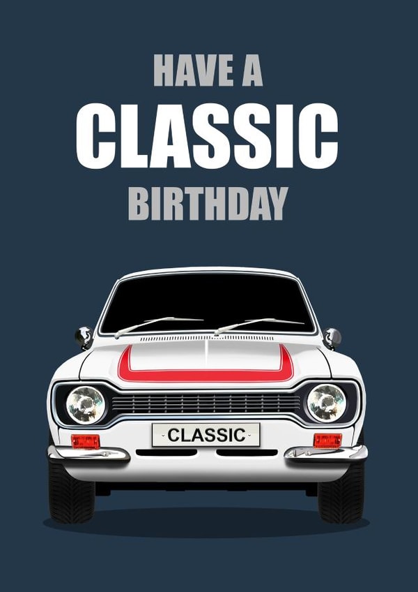 car adult Birthday Card 18461 created by RetroMotion Artwork