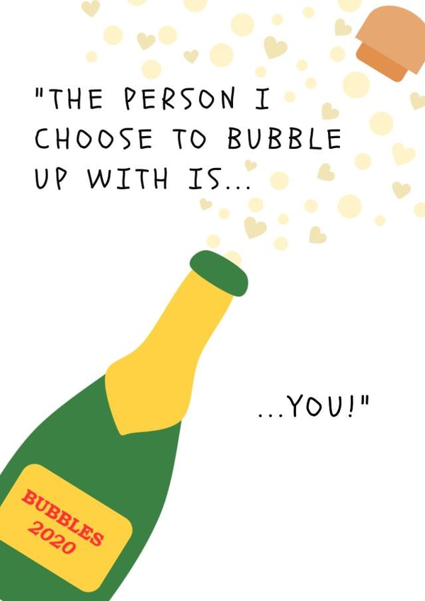 adult bubble up Anniversary Card 43760 created by A note with love