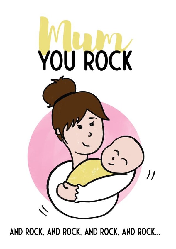 Mum you rock and rock...card created by Bev O'Connor || @oconnordesign