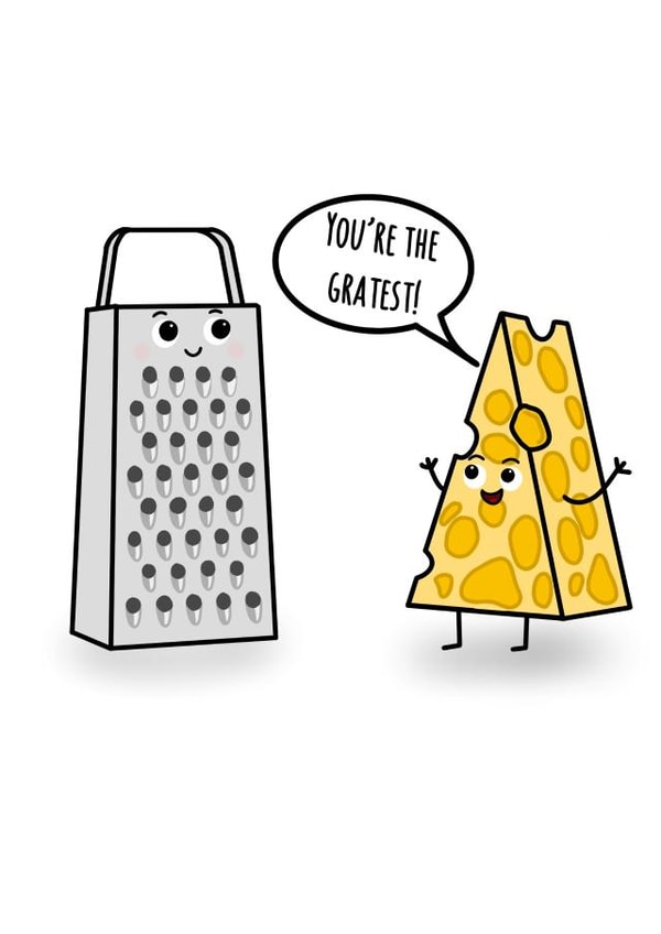 Funny thank you card - you’re the best - cheesy joke created by Lauren Osborne