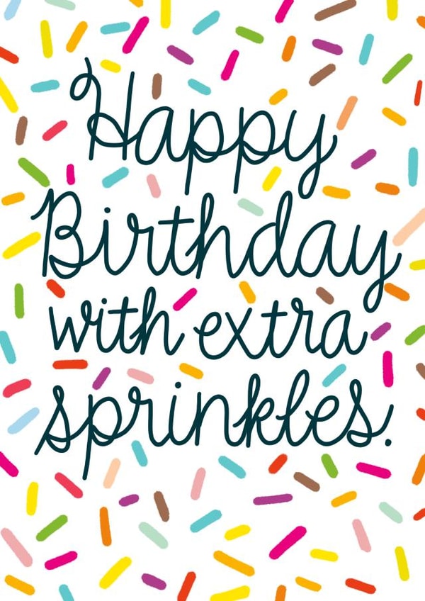extra sprinkles Birthday Card 14942 created by Paper Wishes Co
