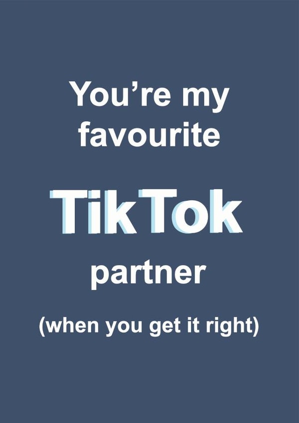 favourite tiktok Birthday Card 16336 created by Mo&Co