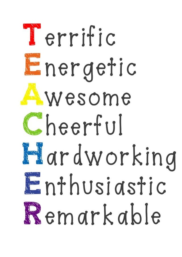 teacher thank you Thank You Card 19171 created by KarenCharlton