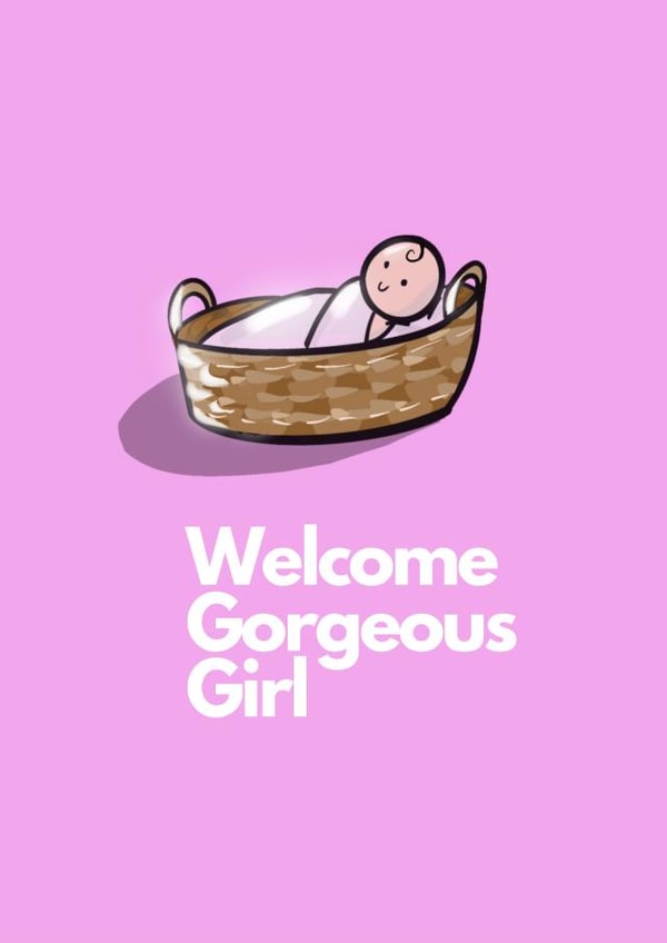 Baby girl Card 42858 created by Boy Oh Boy Designs