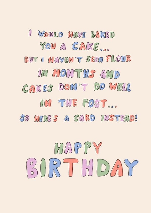 cake flour Birthday Card 43709 created by Designed By Her