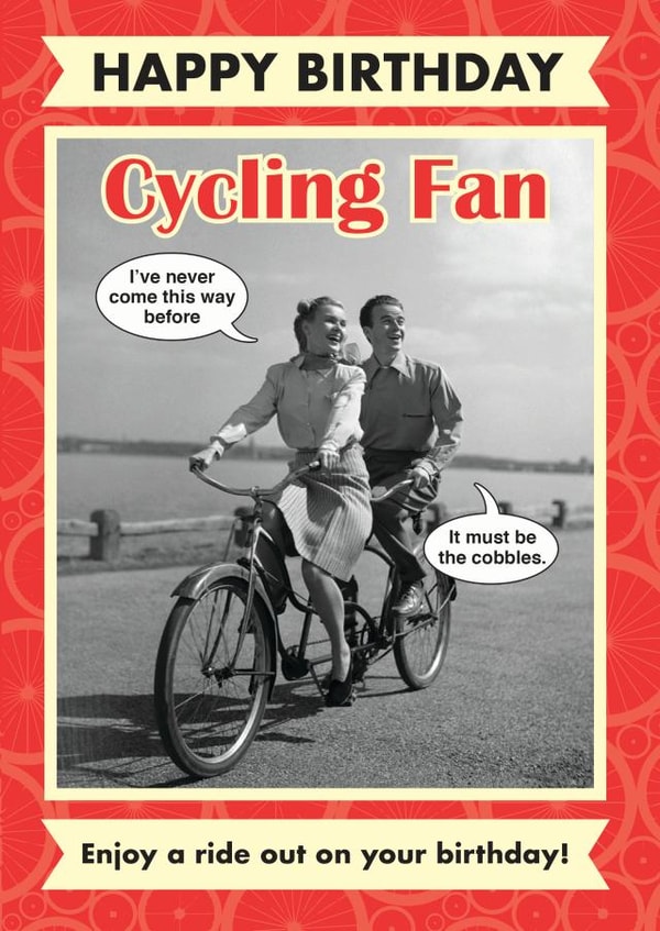 Cheeky Humour Cycling Card created by Kelly Hunt Designs