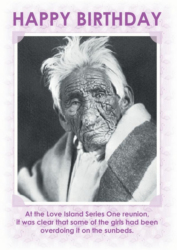 Love Island Birthday Card 15656 created by Kelly Hunt Designs