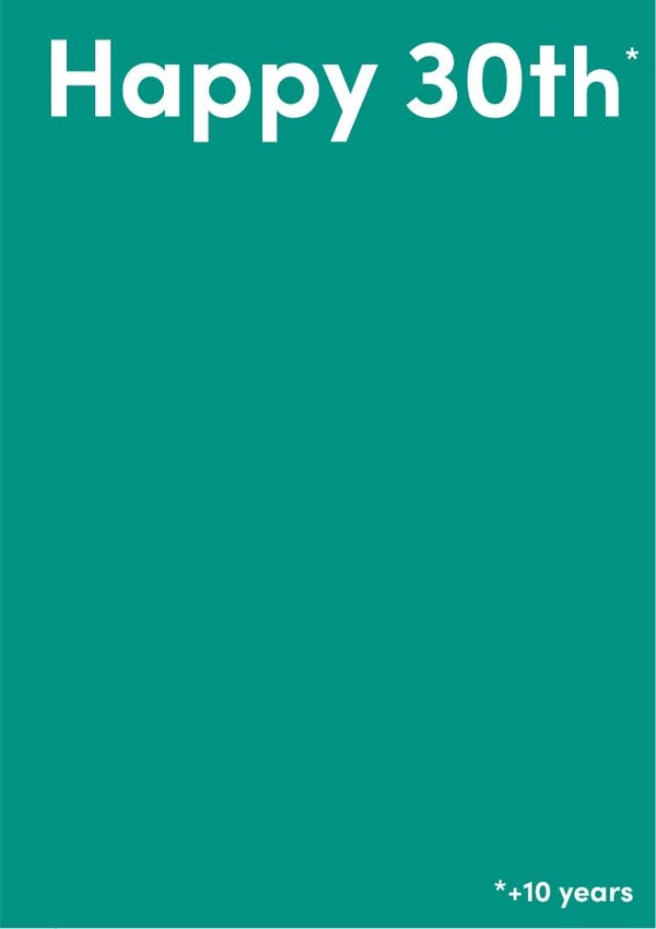 +10 years 40th birthday card created by spraoi