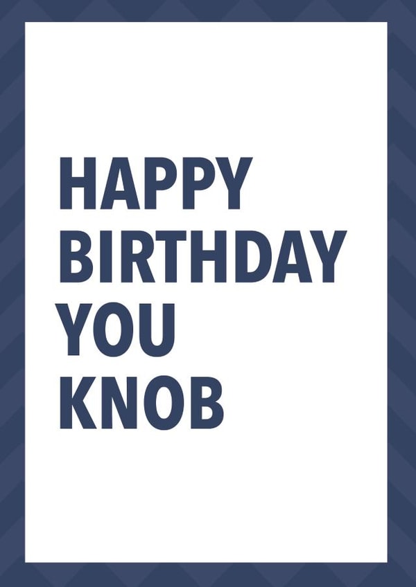 knob adult Birthday Card 13723 created by Winnie's Design